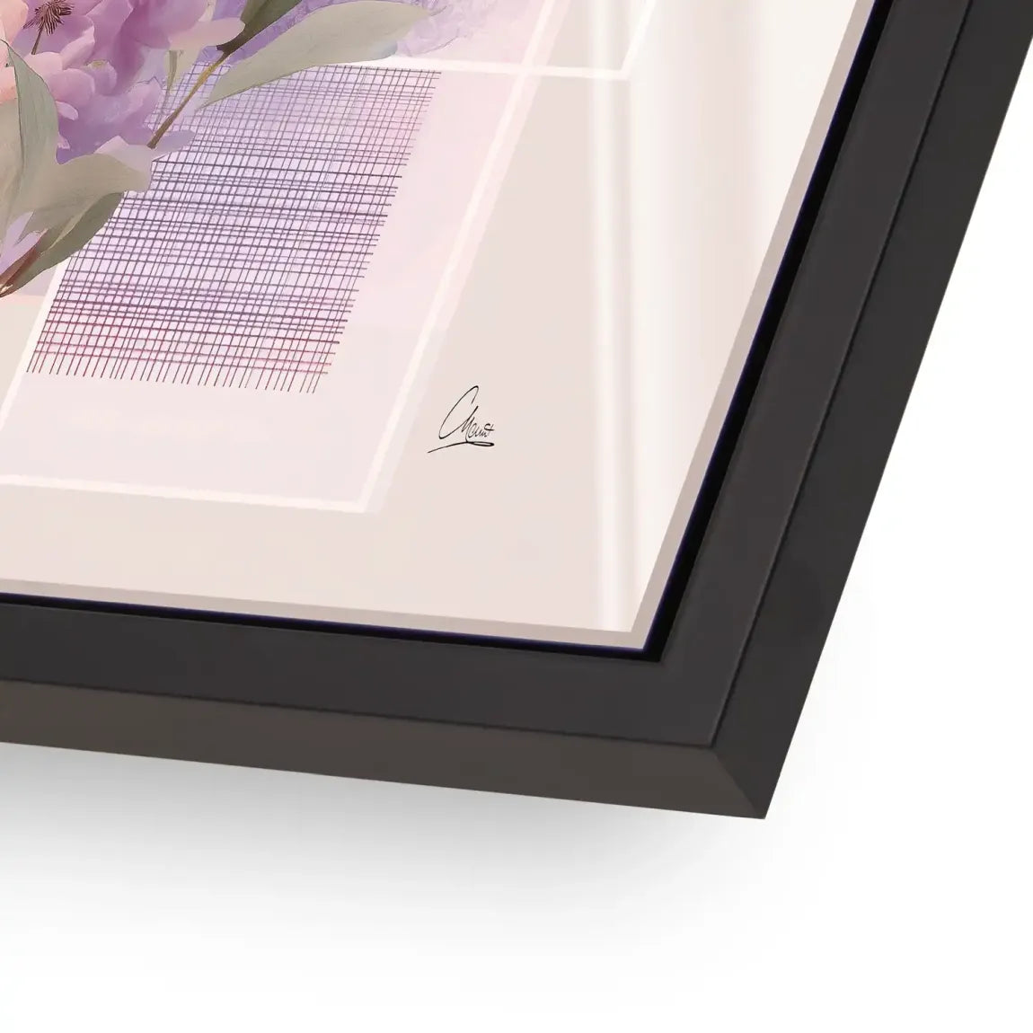 Soft Petal Harmony Acrylglasbild