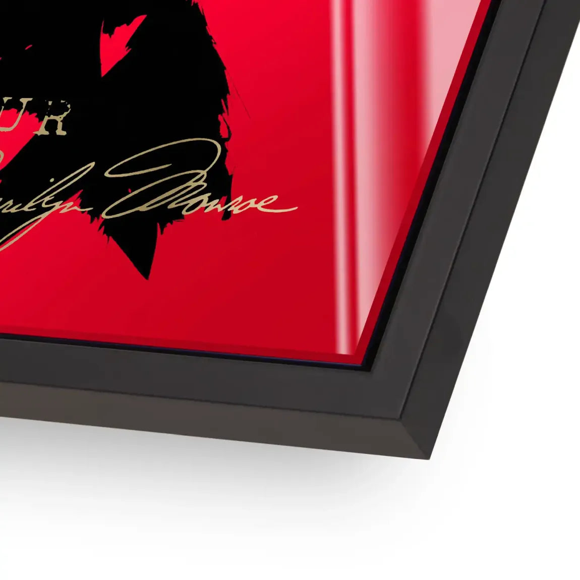 Marilyn Red Glamour Acrylglasbild