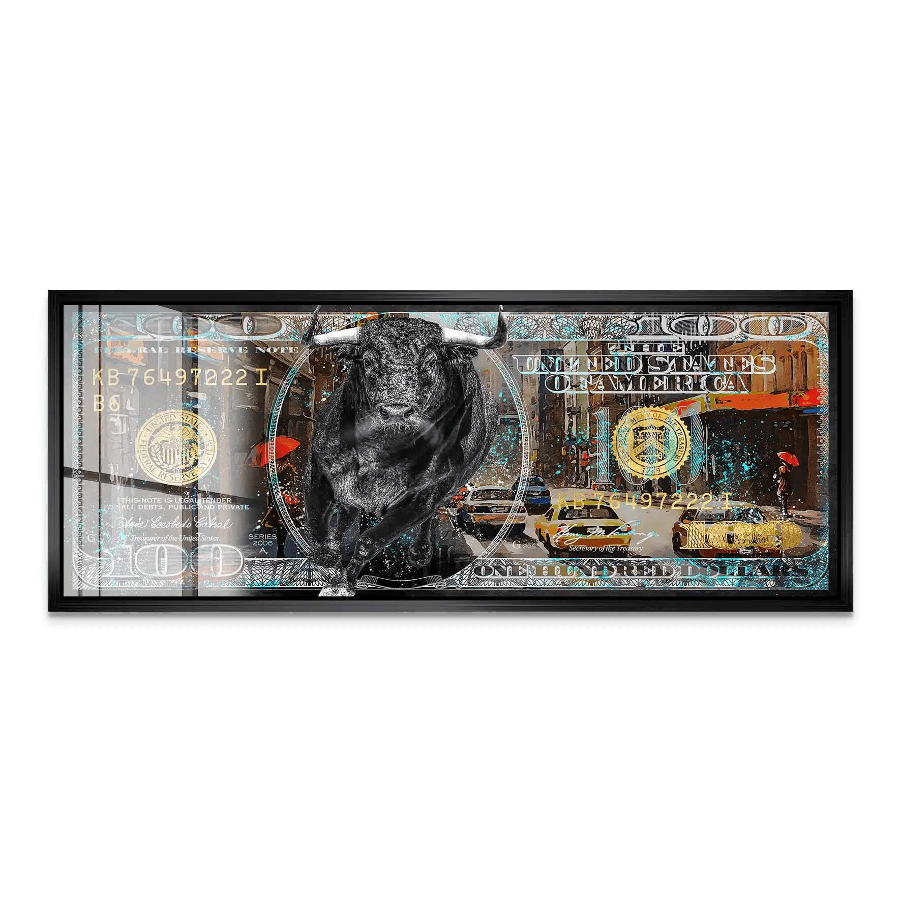 Dollar Stier New York Acrylglas Bild INGALERIE