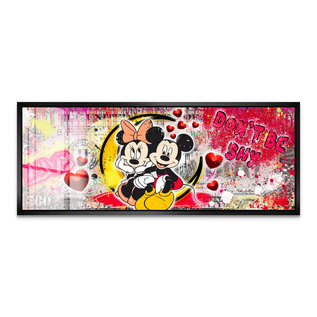 Micky Minnie Love Dollar Acrylglas Bild INGALERIE