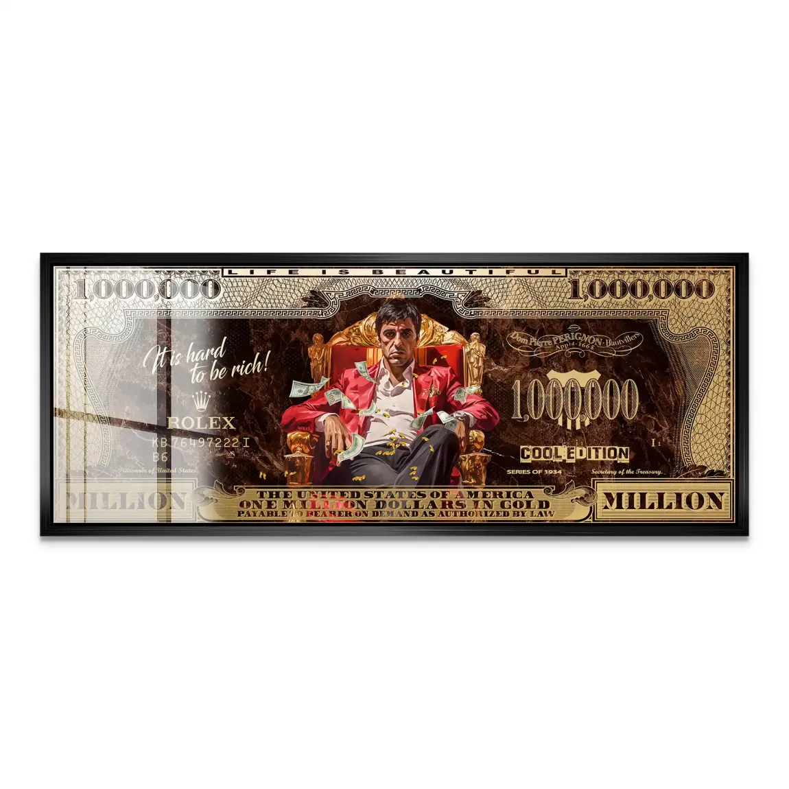 Scarface Million Legacy Dollar Acrylglas Bild