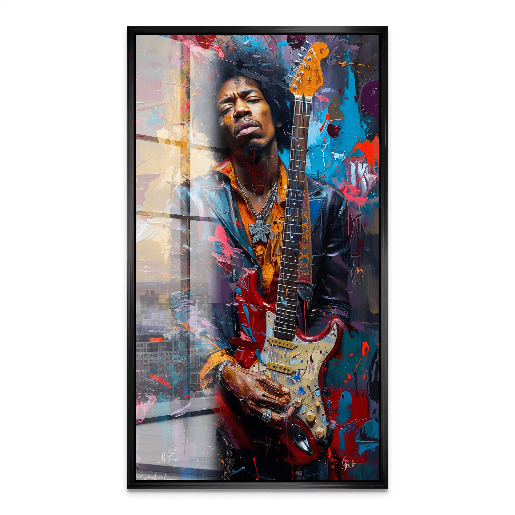 Jimi Abstrakt Color Acrylglas Bild INGALERiE