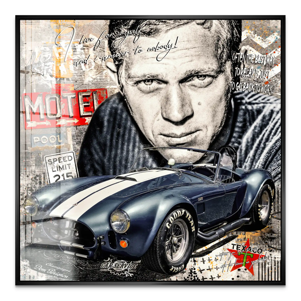 Steve AC Cobra Pop Art Acrylglas Bild INGALERIE