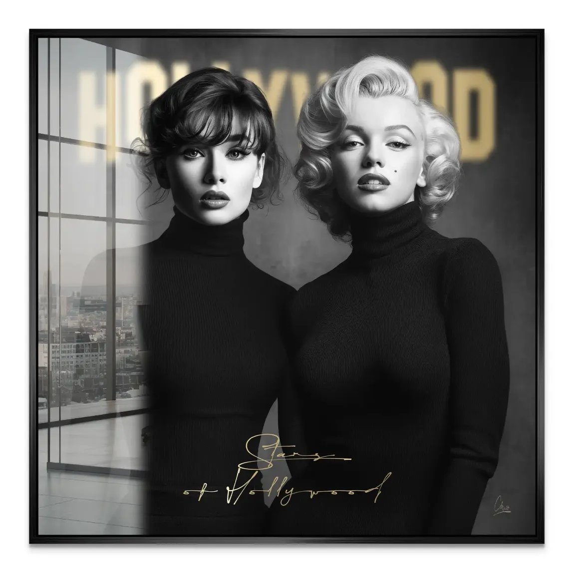 Audrey & Marilyn Hollywood Acrylglas Bild