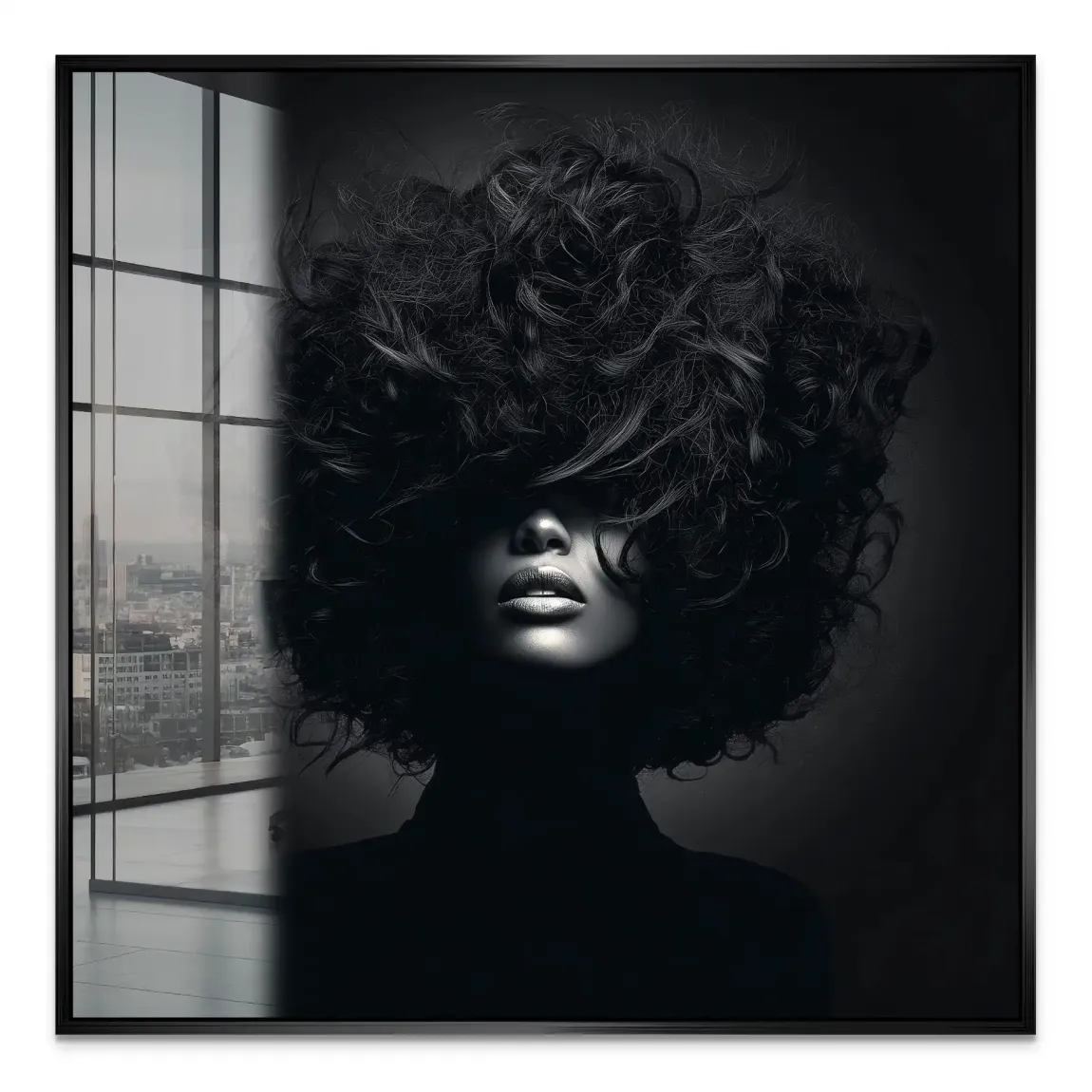 Beauty Curls Acrylglas Bild