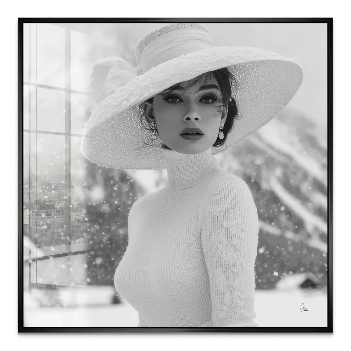 Audrey Hepburn Aspen Portrait Acrylglas Bild