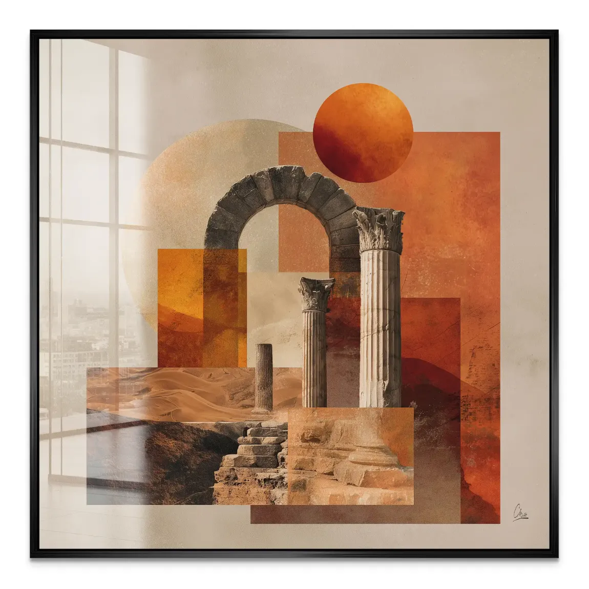 Rom Abstrakt Acrylglas Bild