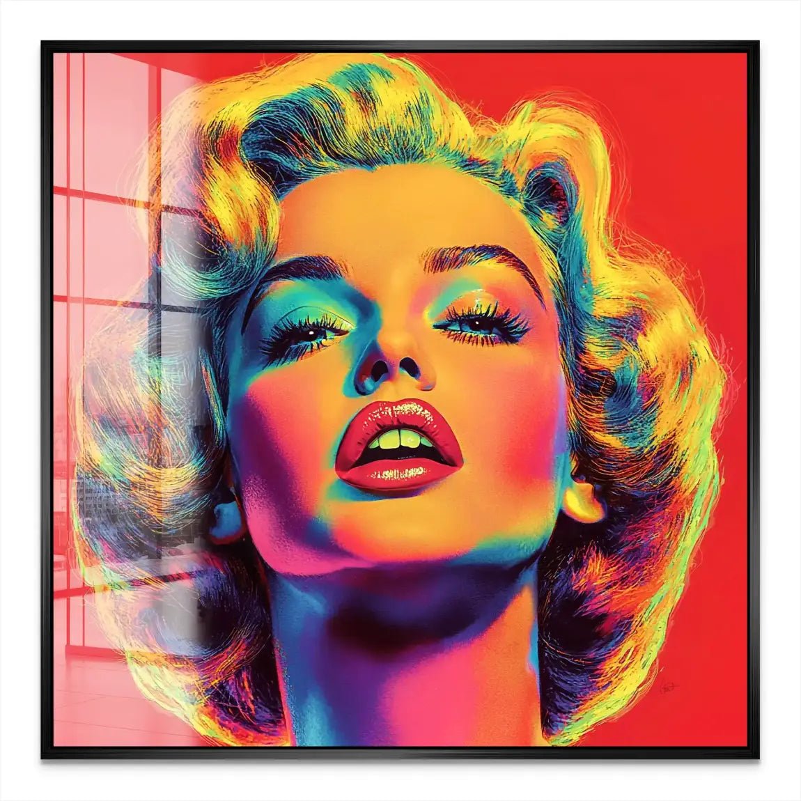 Marilyn Monroe Pop Art Style Acrylglas Bild INGALERIE