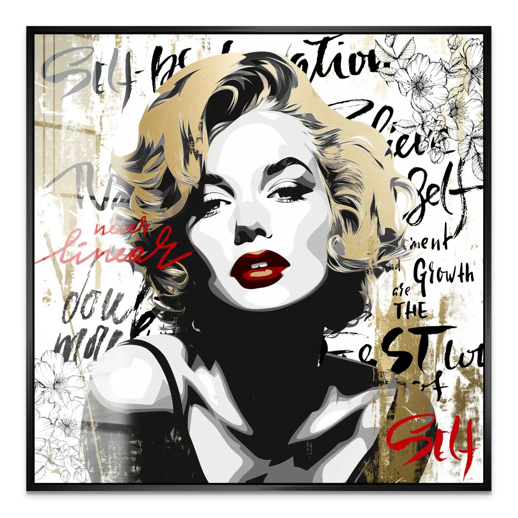 Marilyn Monroe Never Linear Acrylglas Bild INGALERIE