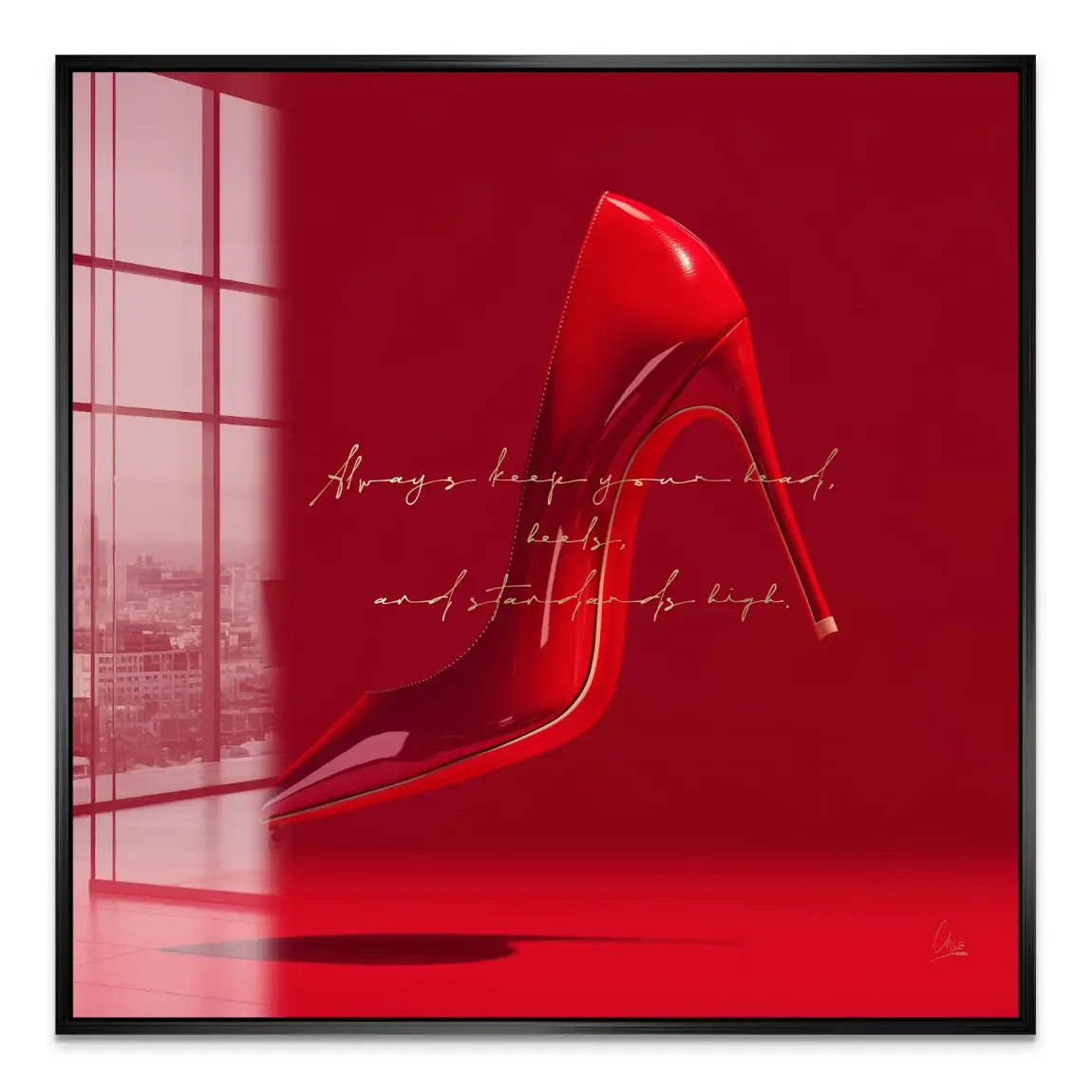 Red Heels Acrylglas Bild