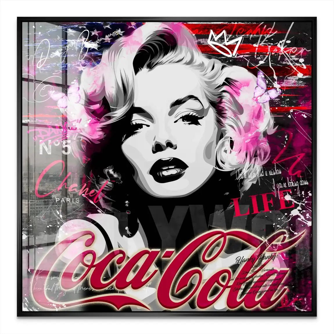 Marilyn Monroe Coke Acrylglas Bild INGALERIE