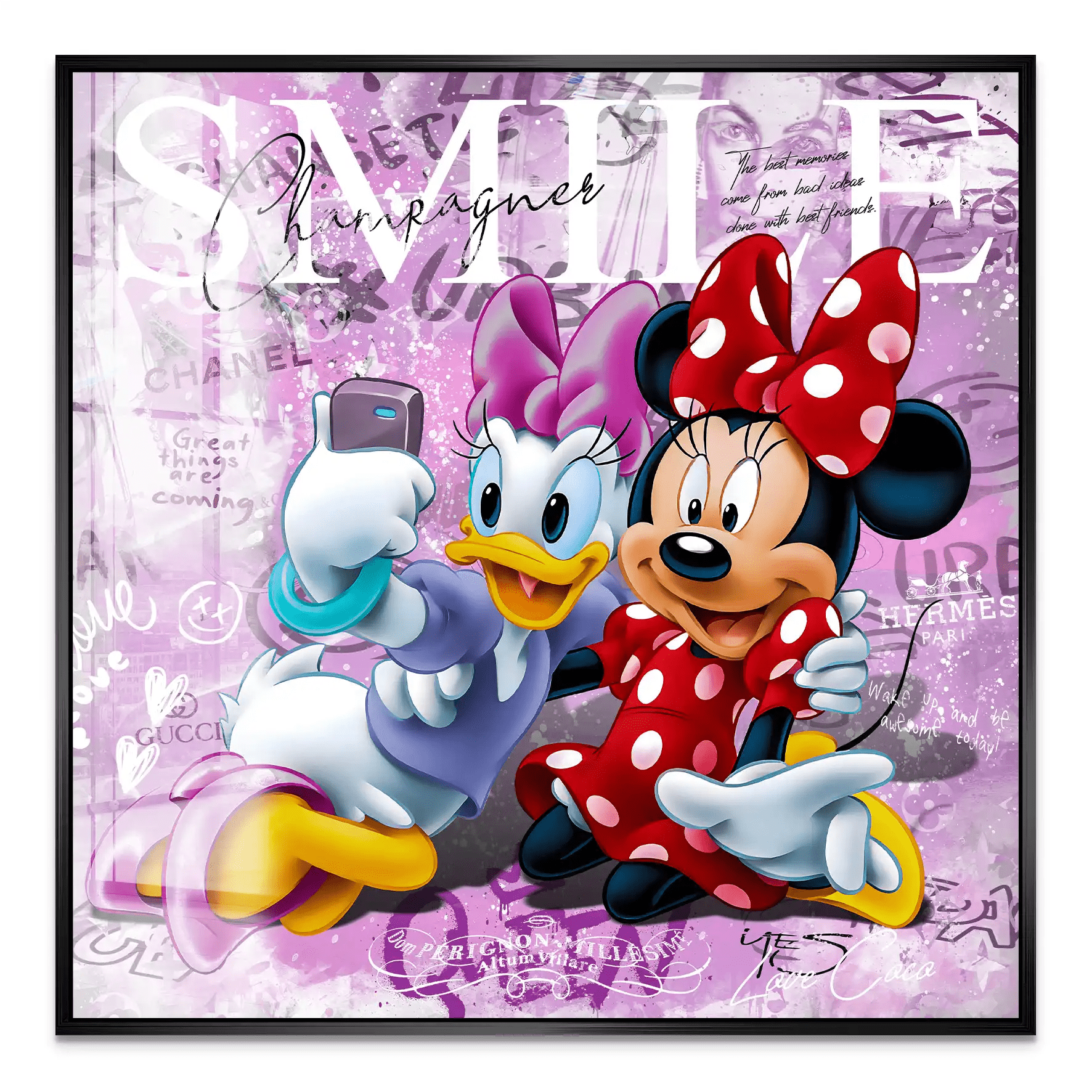 Daisy & Minnie Smile Nr.2 Acrylglas Bild INGALERIE