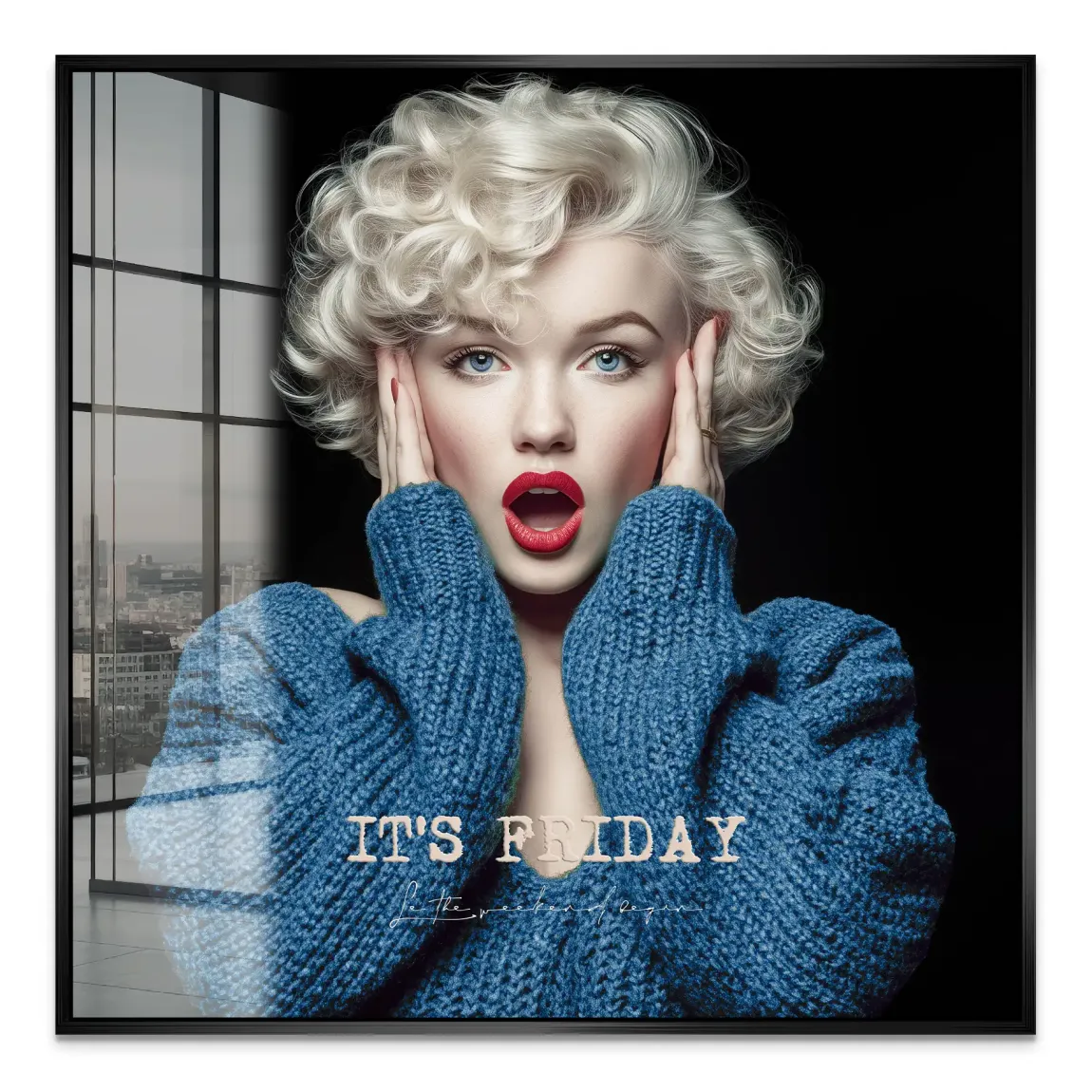 Marilyn Monroe It's Friday Acrylglas Bild