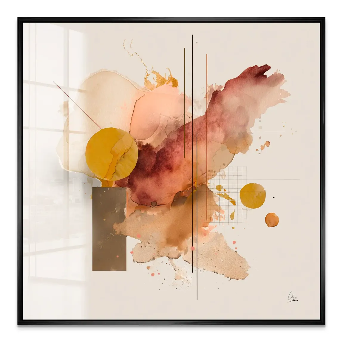 Amber Flow Acrylglas Bild