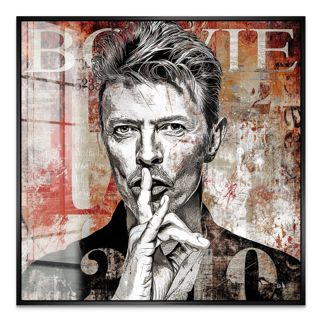 David Bowie Abstrakt Luxury Style Acrylglas Bild INGALERIE