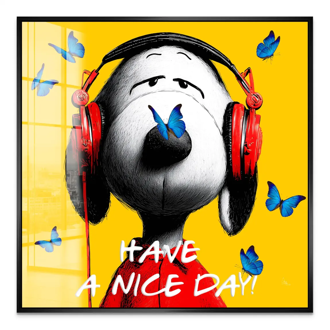 Snoopy Nice Day Acrylglasbild