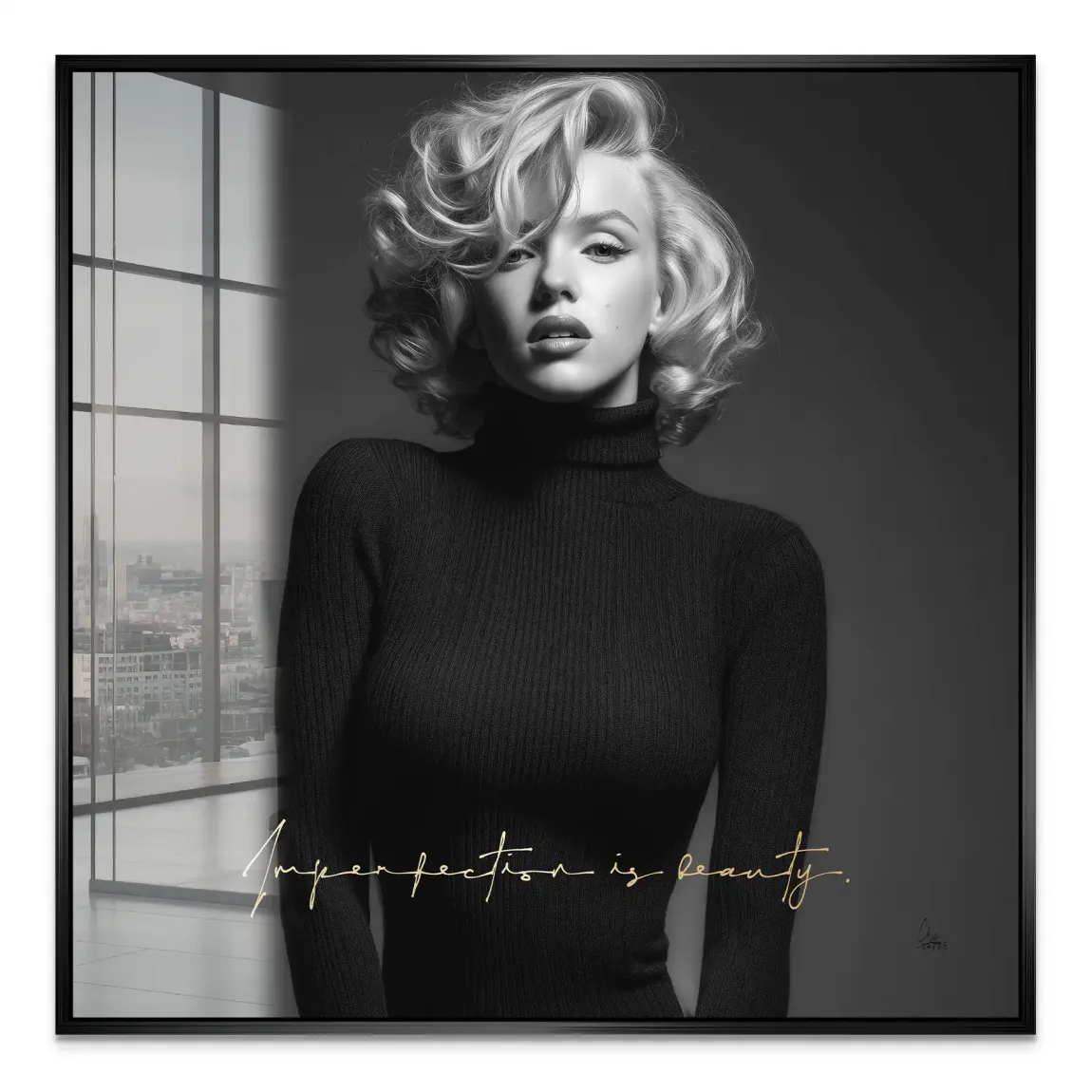 Marilyn Monroe Imperfection Acrylglasbild