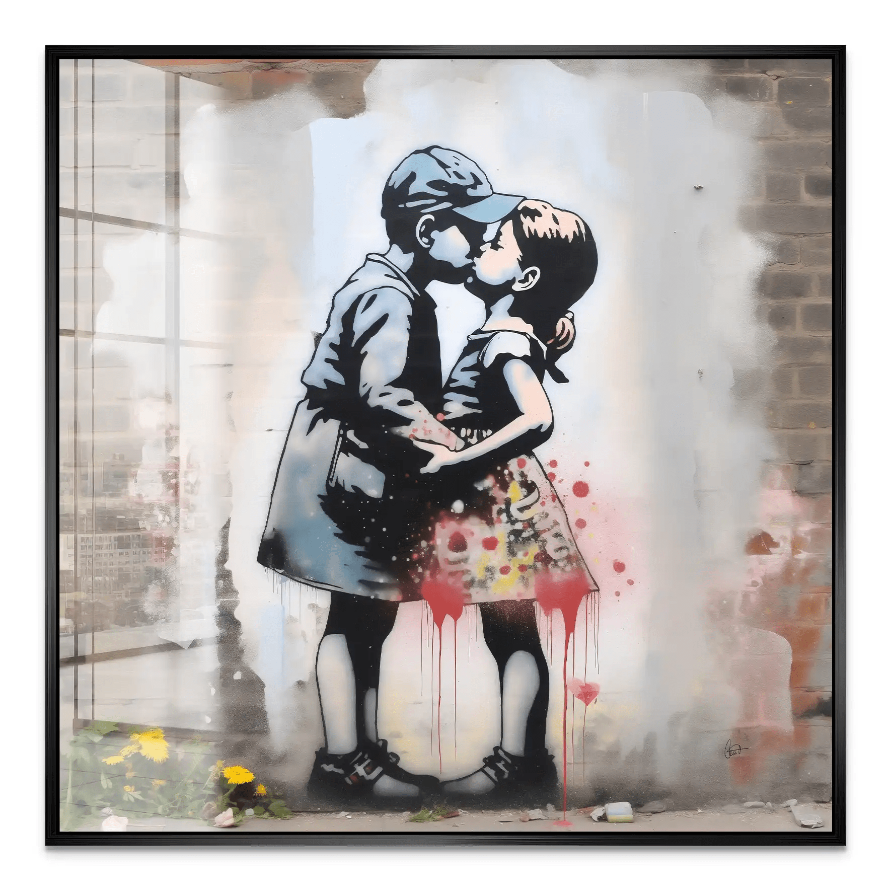 Remember Banksy Style Nr.2 Acrylglas Bild INGALERIE