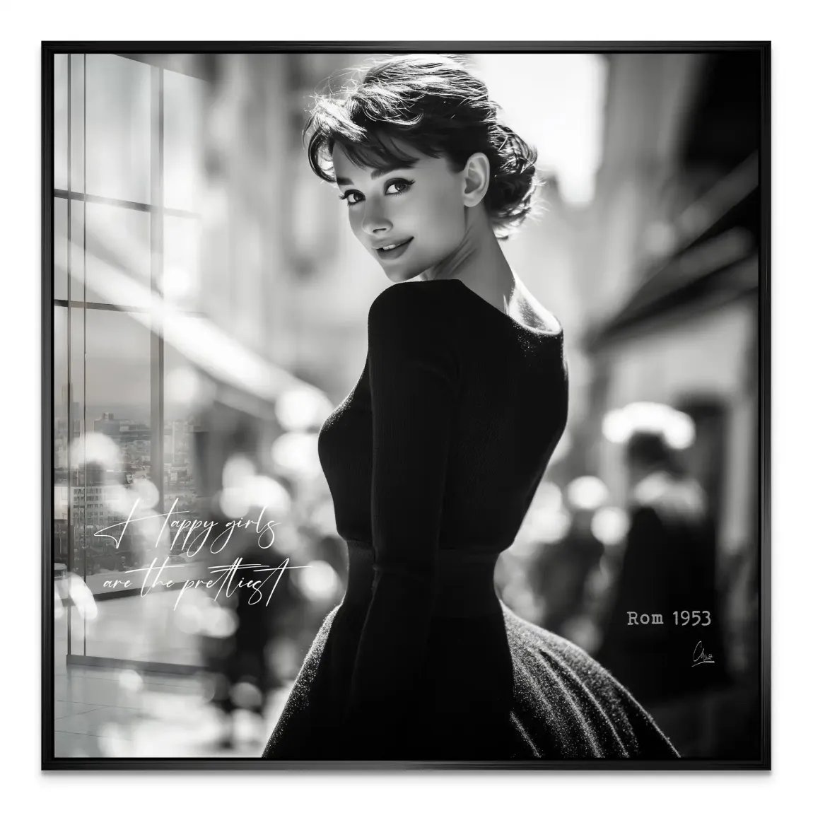 Audrey Hepburn Roma Acrylglas Bild