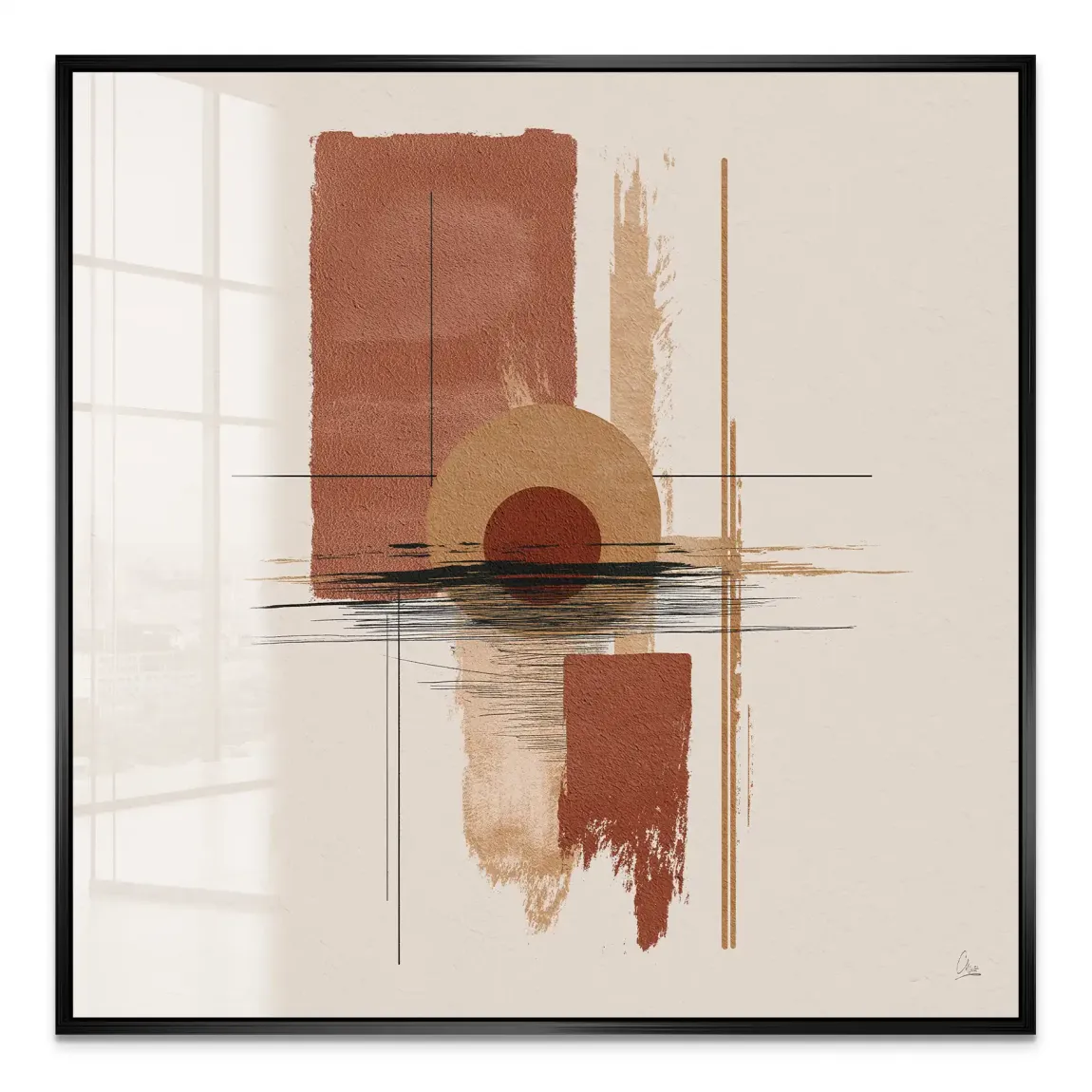 Desert Balance Acrylglas Bild