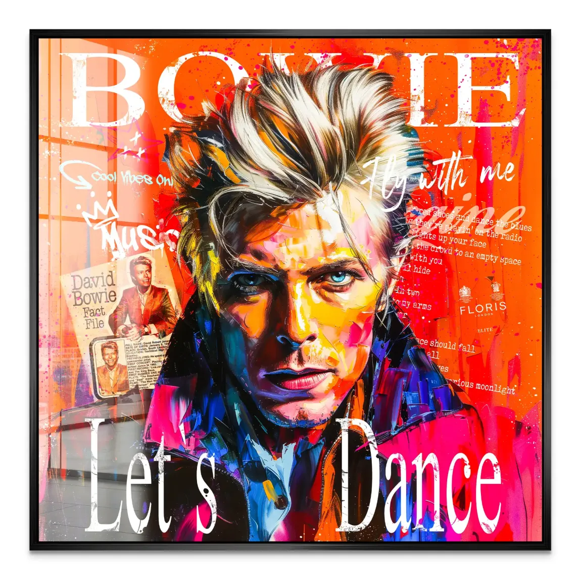 David Bowie Sound and Color Acrylglas Bild