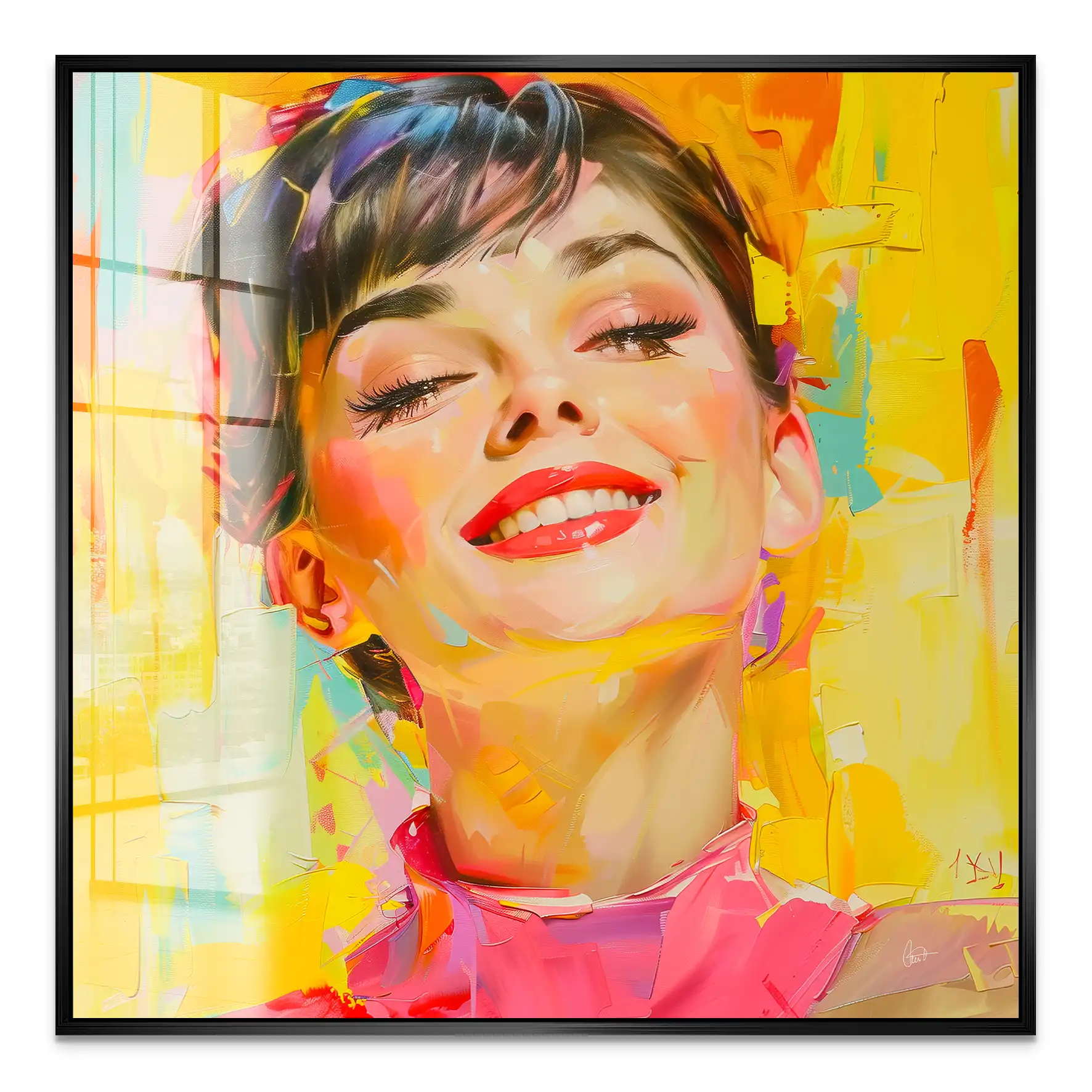 Audrey Modern Art Style Acrylglas Bild INGALERIE