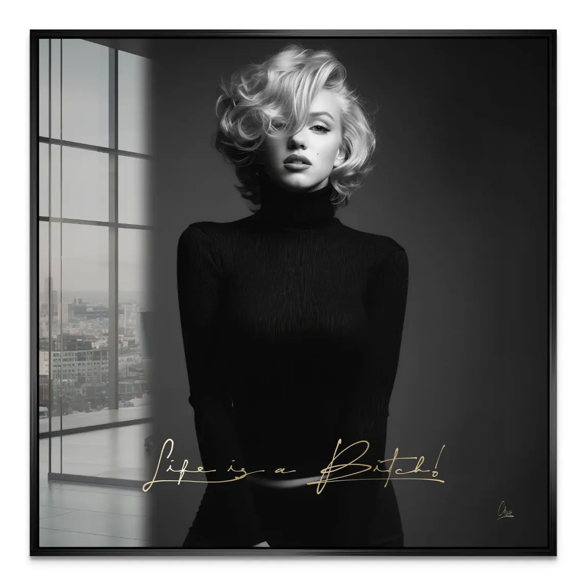 Monroe Life is a Bitch Acrylglas Bild
