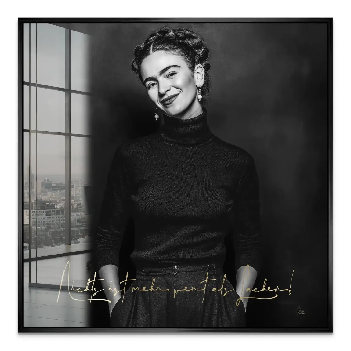 Frida Kahlos Lachen Acrylglas Bild