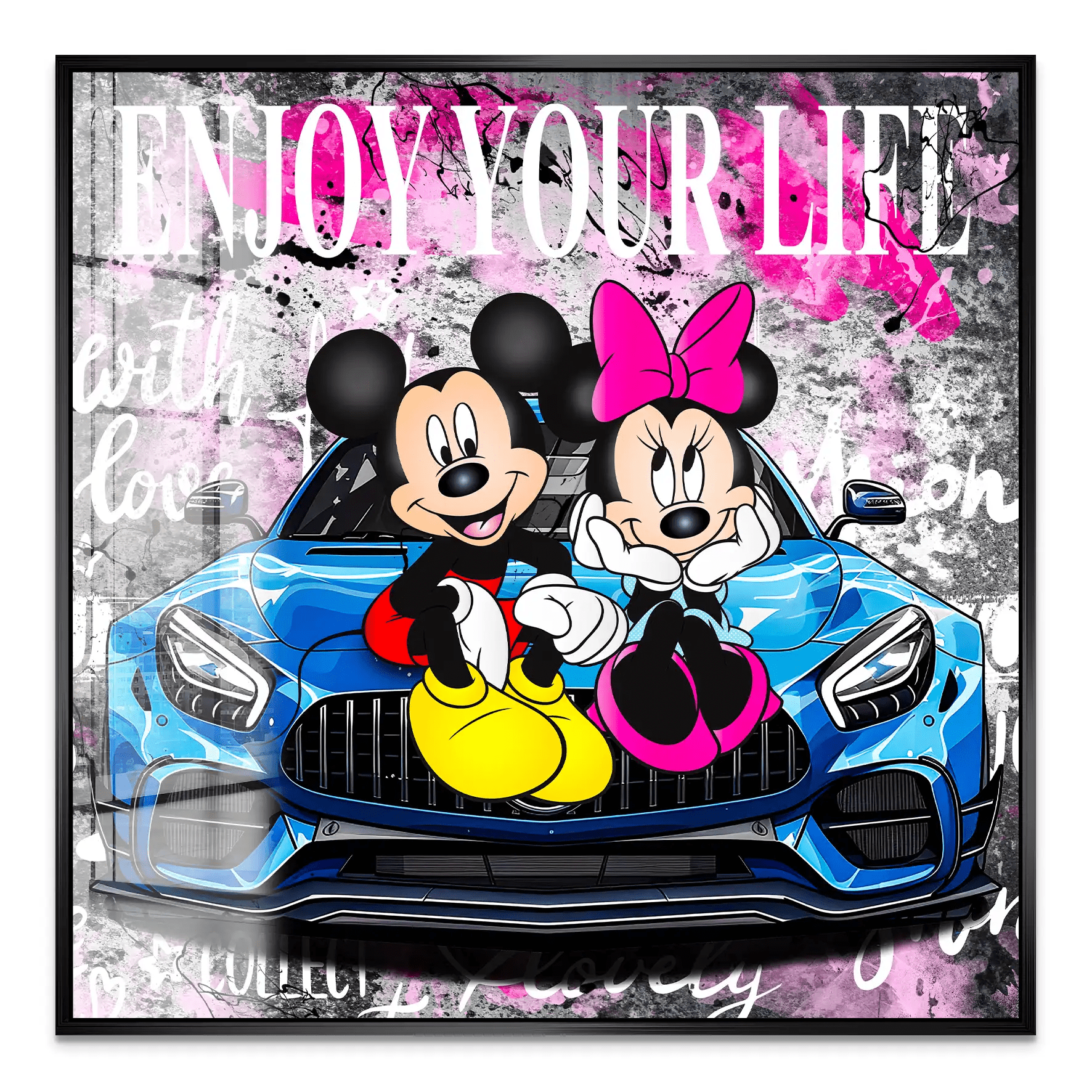 Micky & Minnie Enjoy Acrylglas Bild INGALERIE