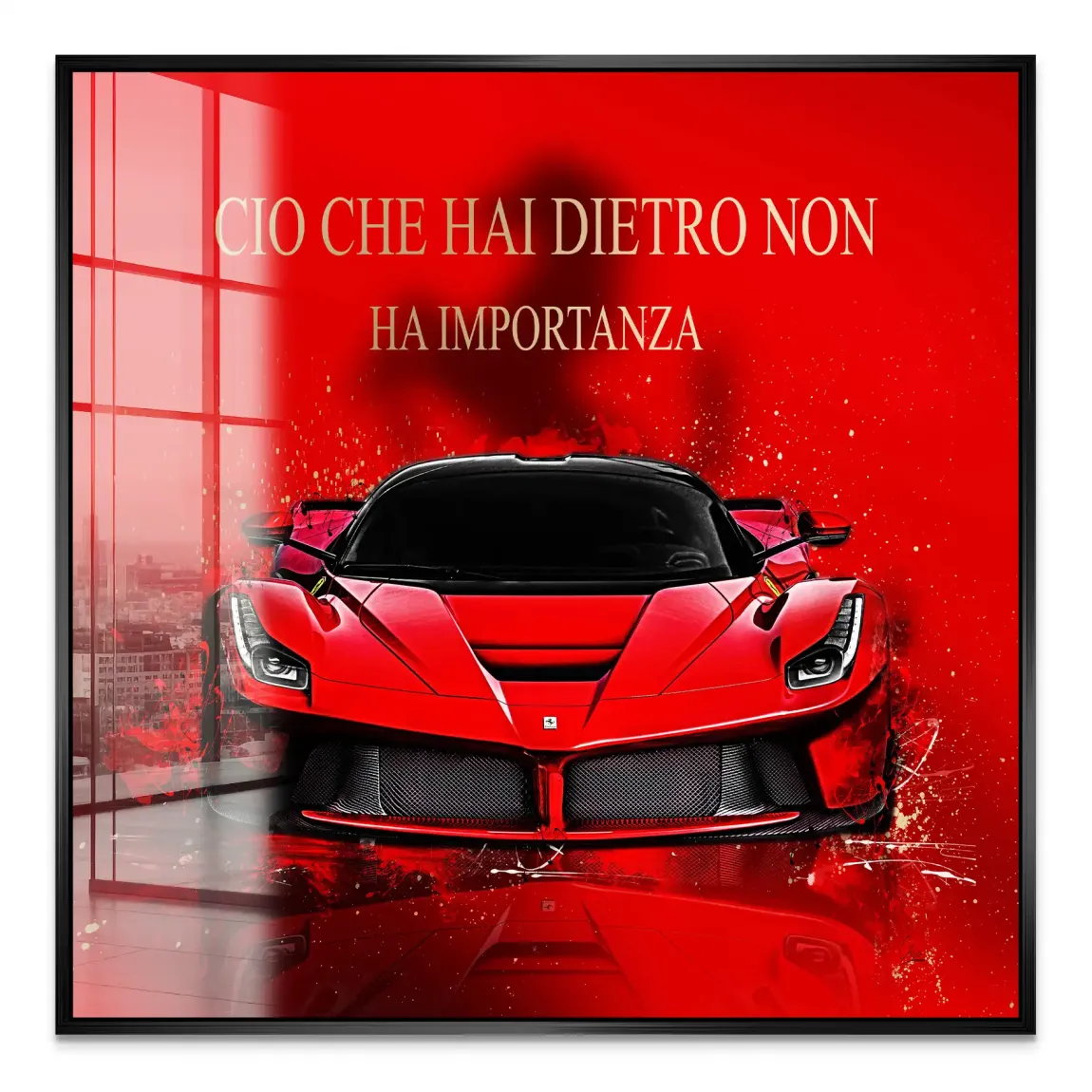 Red Velocity La Ferrari Acrylglas Bild
