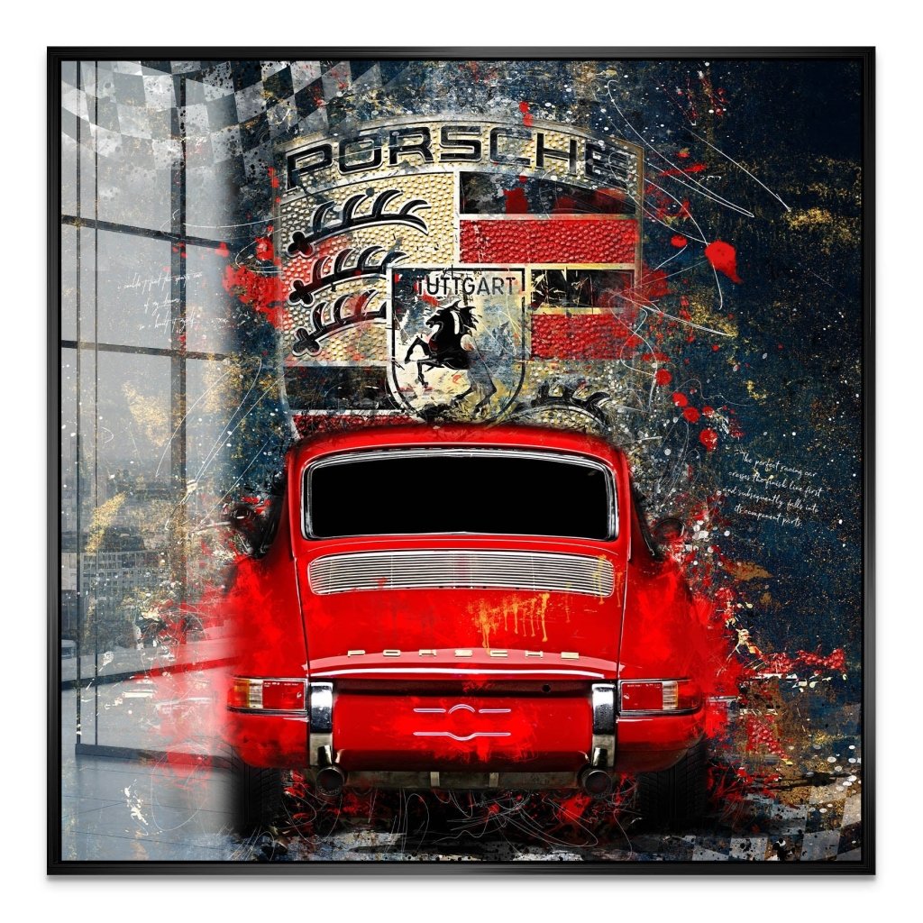 Porsche 911 Modern Abstrakt Acrylglas Bild INGALERIE