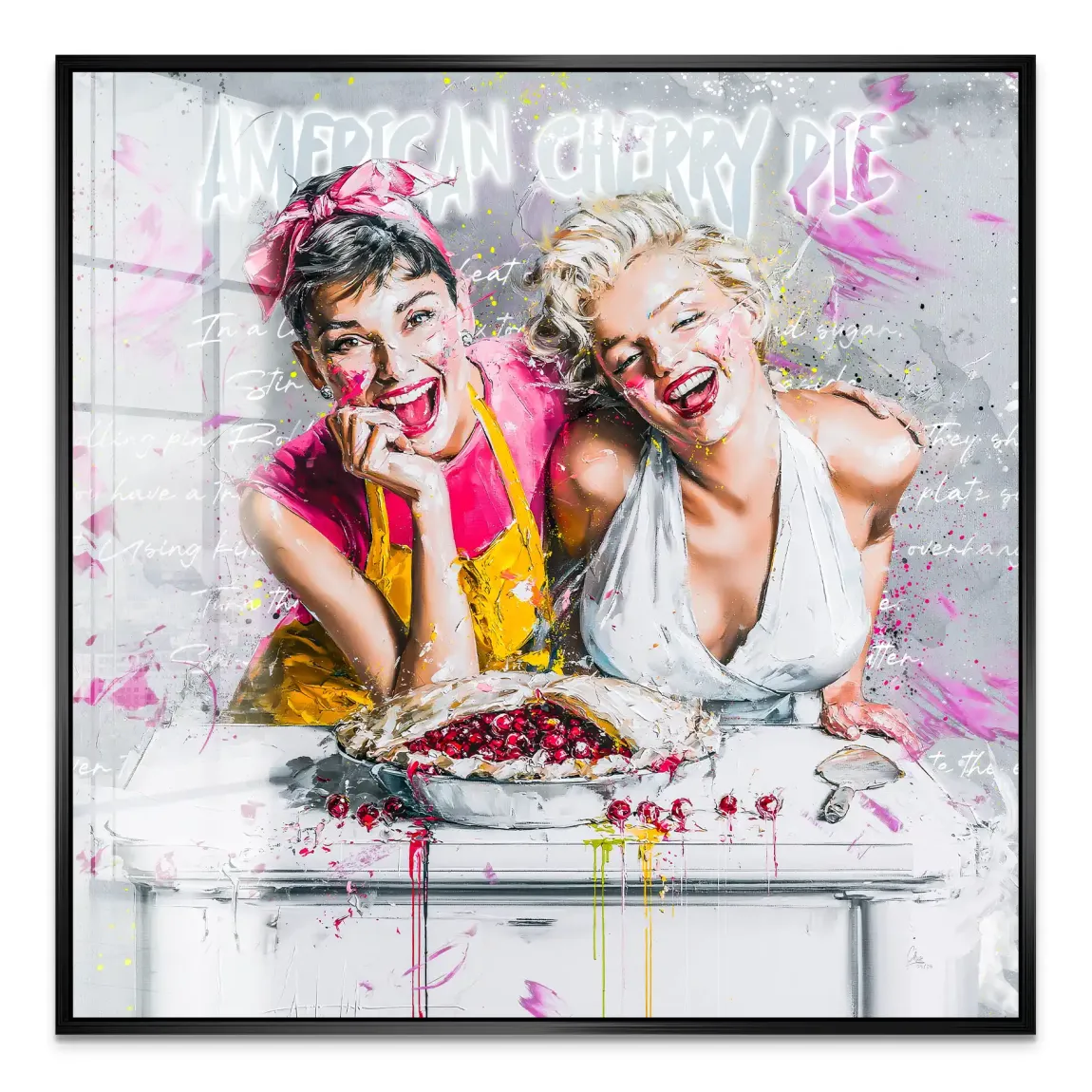 Audrey Marilyn Glam Acrylglasbild
