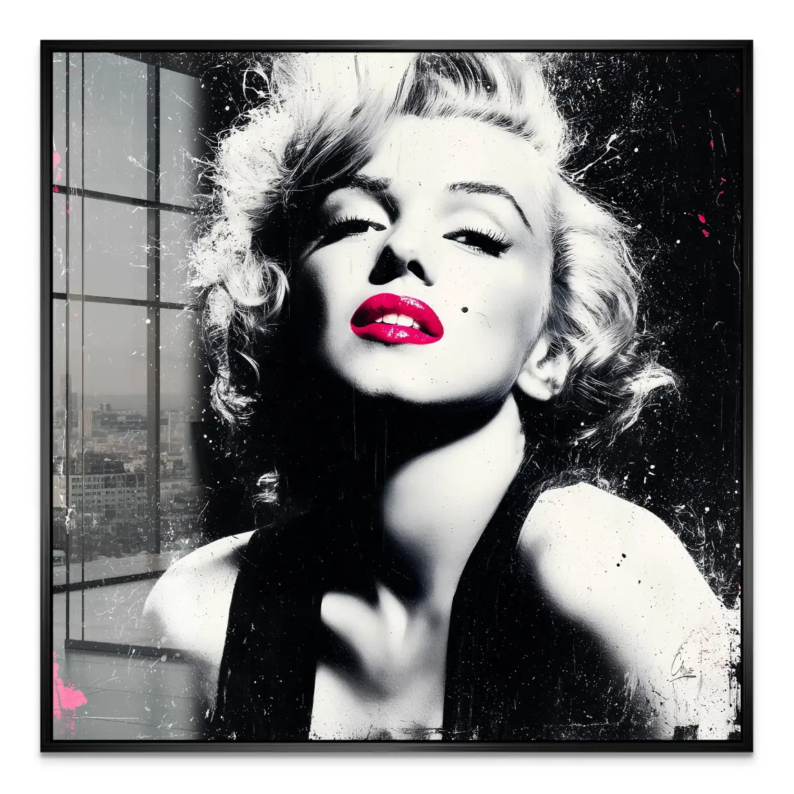 Monroe Noir Art Acrylglas Bild