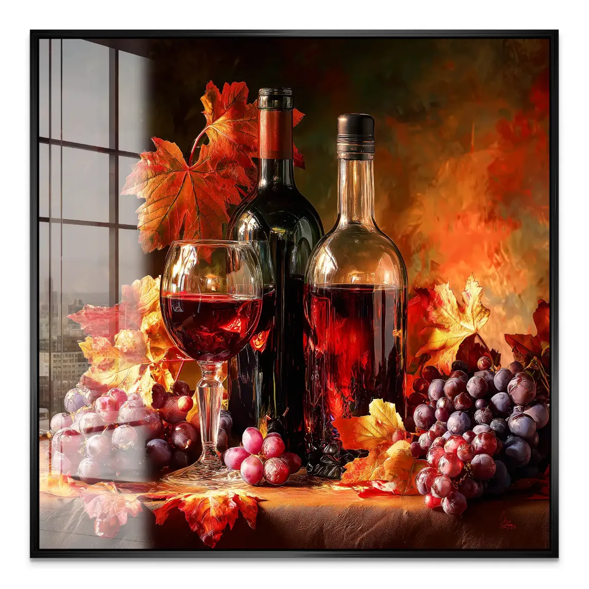 Edle Weinlese Acrylglasbild