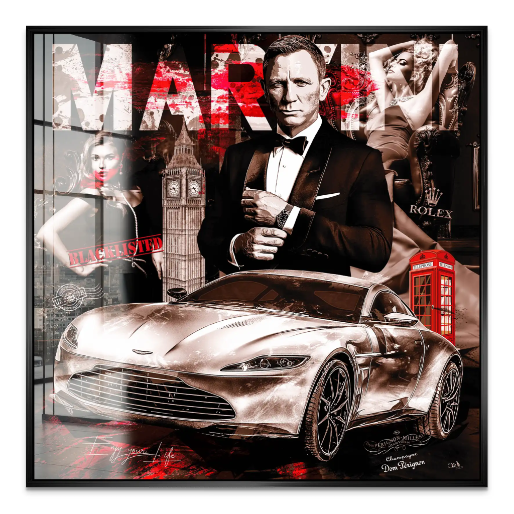 James Bond Modern Style Acrylglas Bild INGALERIE