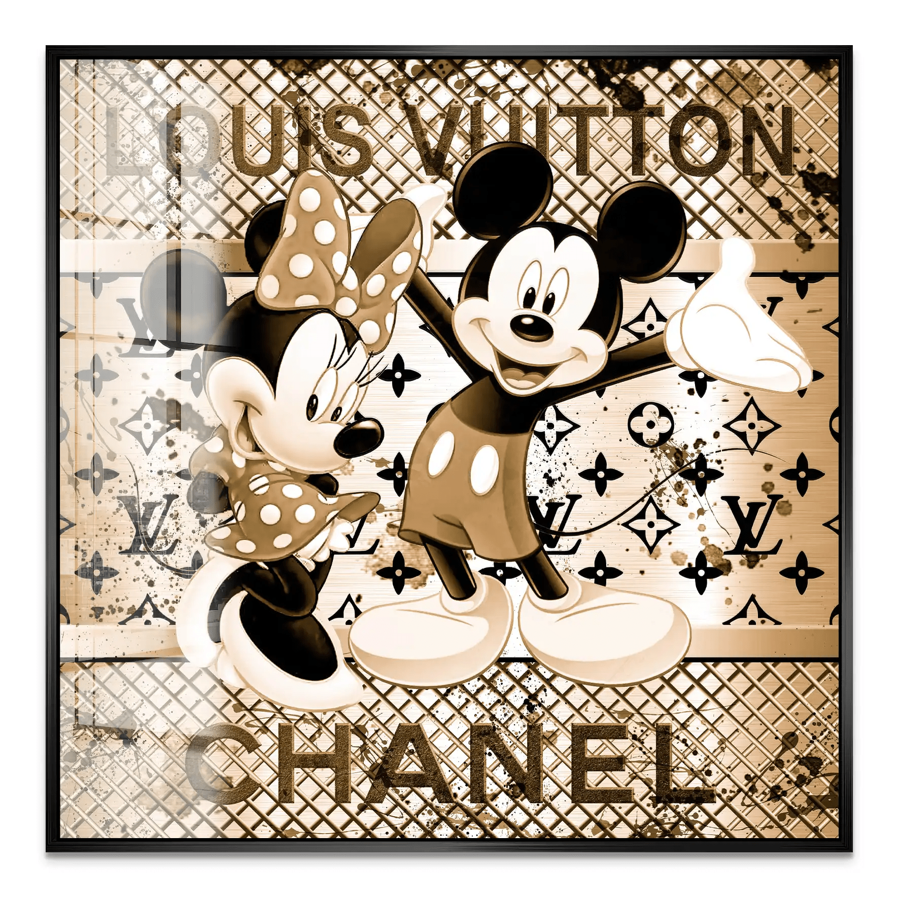 Micky & Minnie Louis Art Acrylglas Bild INGALERIE