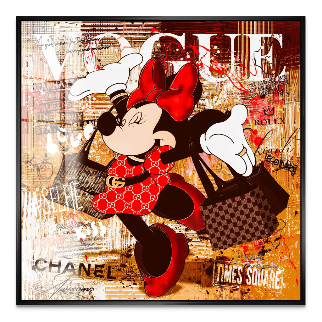 Minnie Vogue Retro Acrylglas Bild INGALERIE