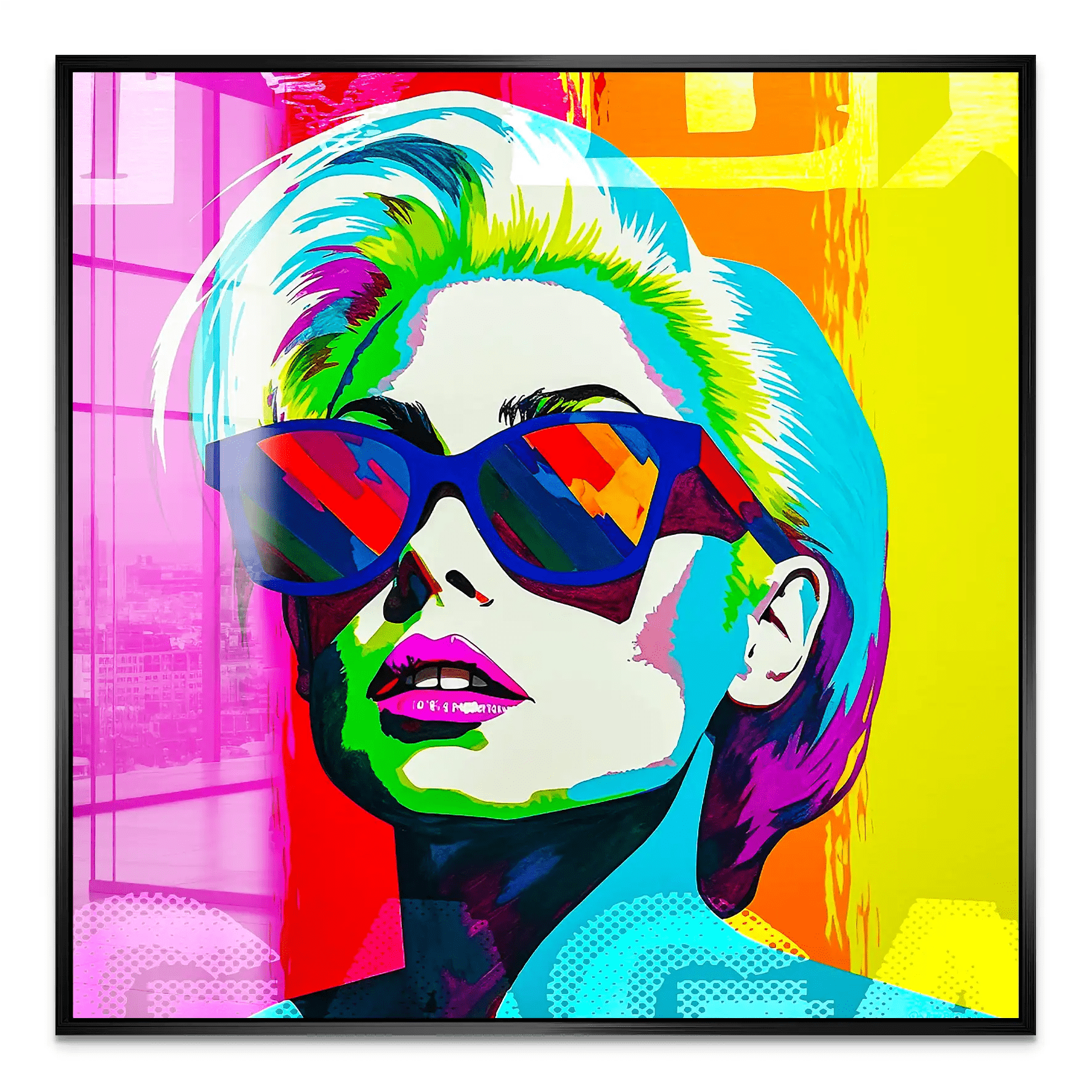 Lady G. Pop Art Acrylglas Bild INGALERIE