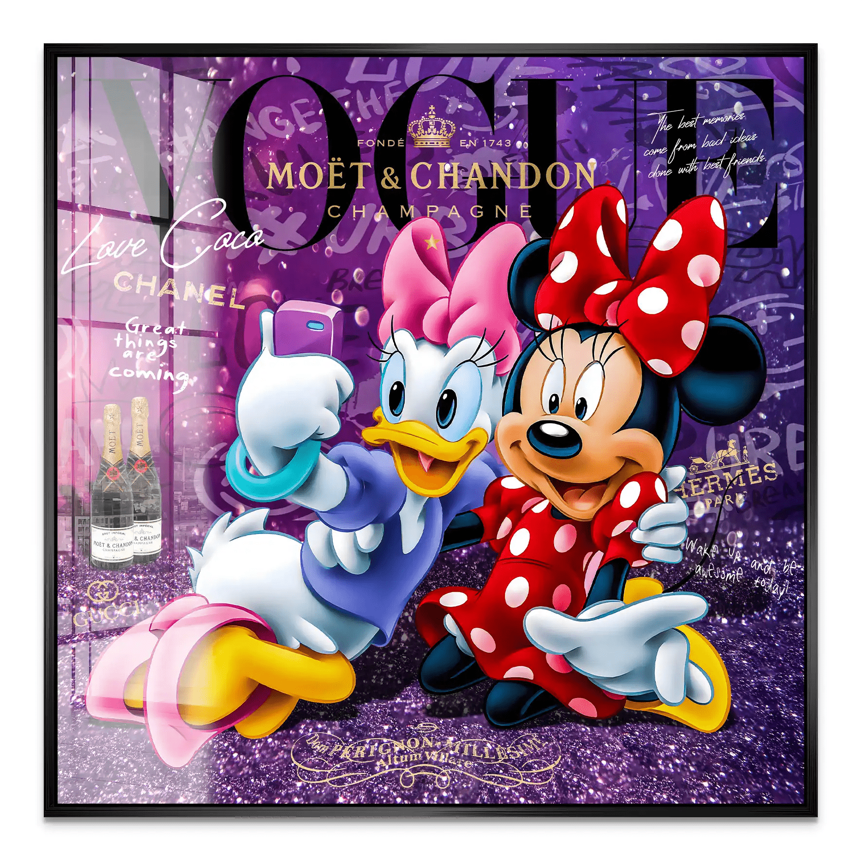 Daisy & Minnie Vogue Acrylglas Bild INGALERIE