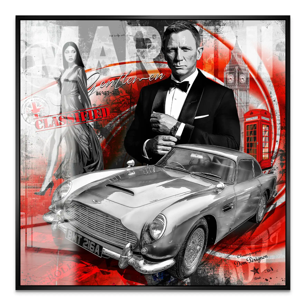 James Bond Modern Connery Style Acrylglas Bild INGALERIE