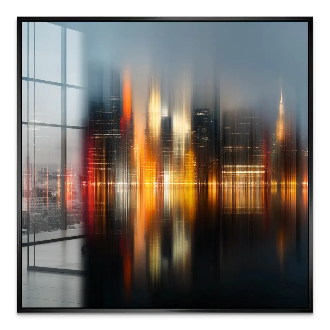 New York abstrakt Lights Acrylglas Bild