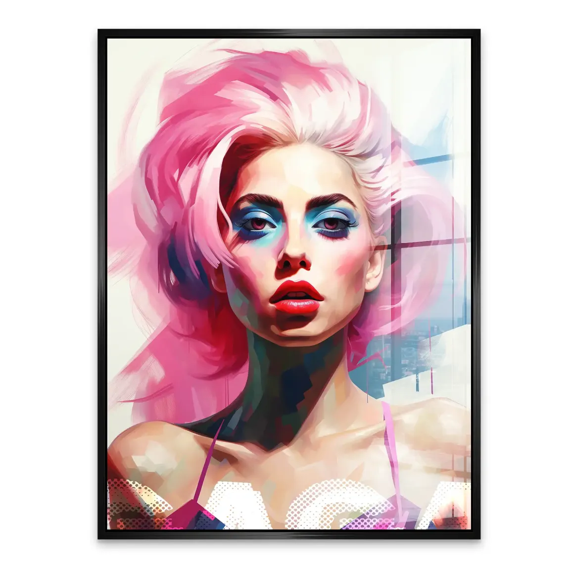 Lady G. in Color Acrylglasbild INGALERIE