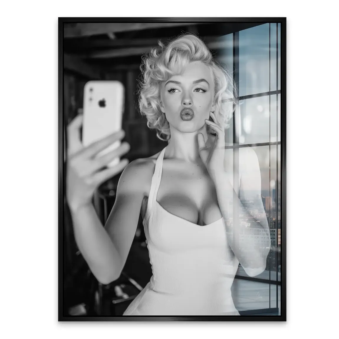 Marilyn Monroe Selfie Acrylglasbild