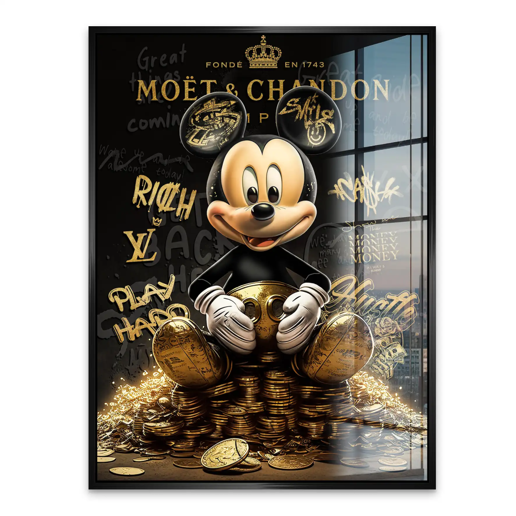 Micky Gold Motivation Pop Art Acrylglas Bild INGALERIE