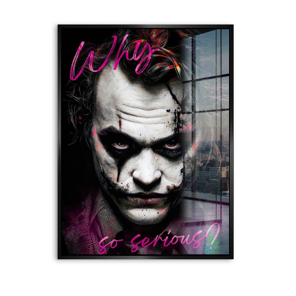 Joker Serious Style Acrylglas Bild INGALERIE