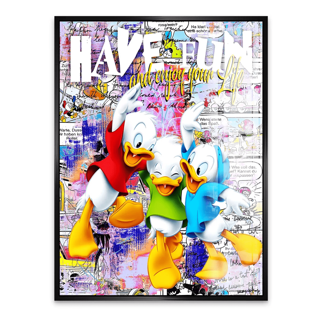 Duck Kids Nr.2 Pop Art Acrylglas Bild INGALERIE