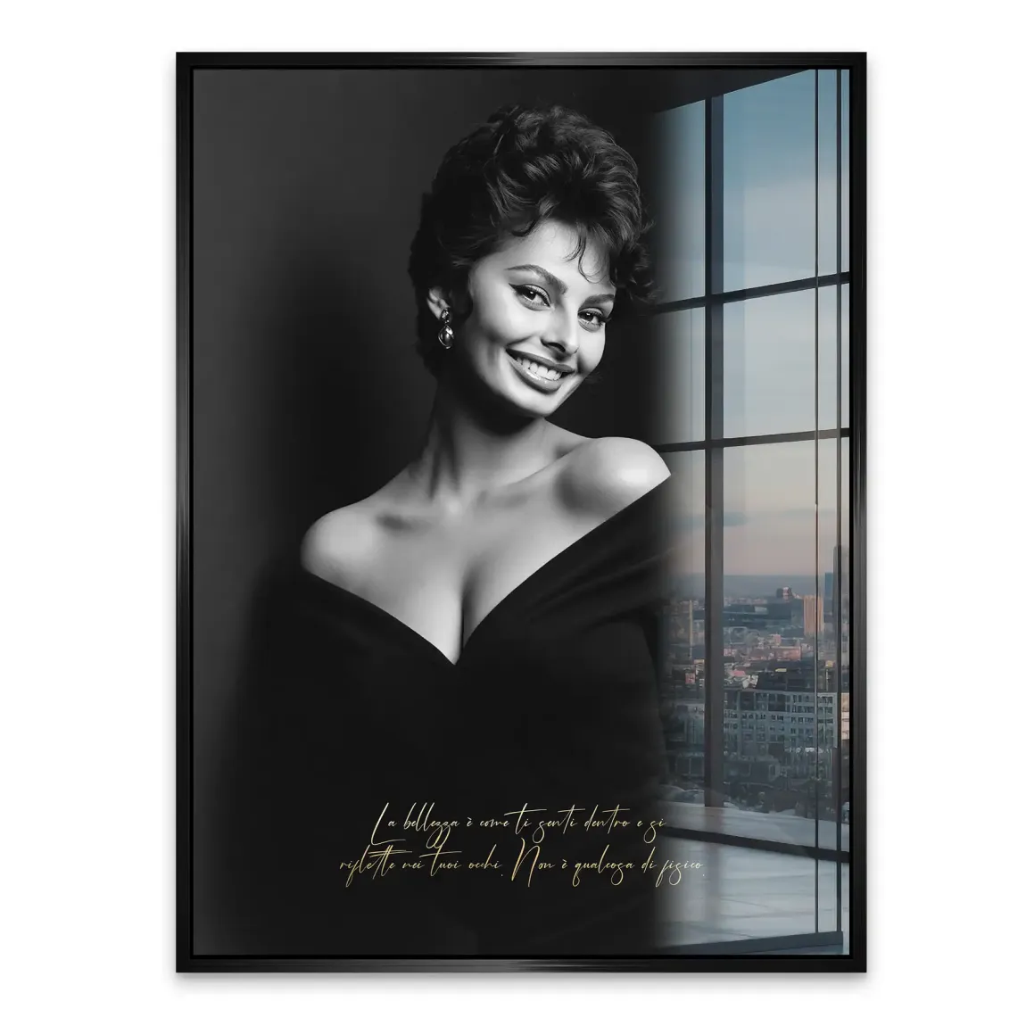 Sophia Loren Sorriso Acrylglasbild