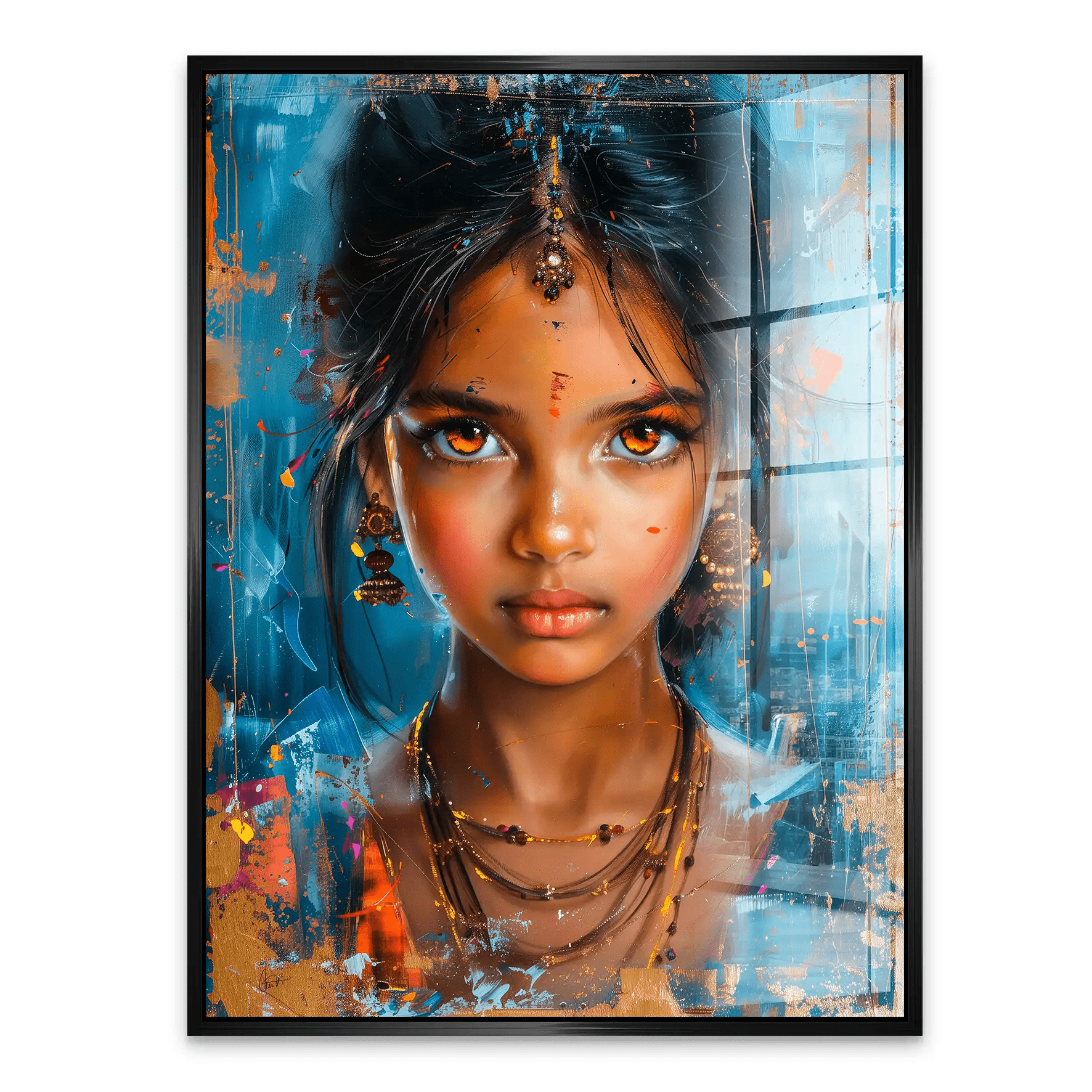 Indian Girl Acrylglas Bild INGALERIE