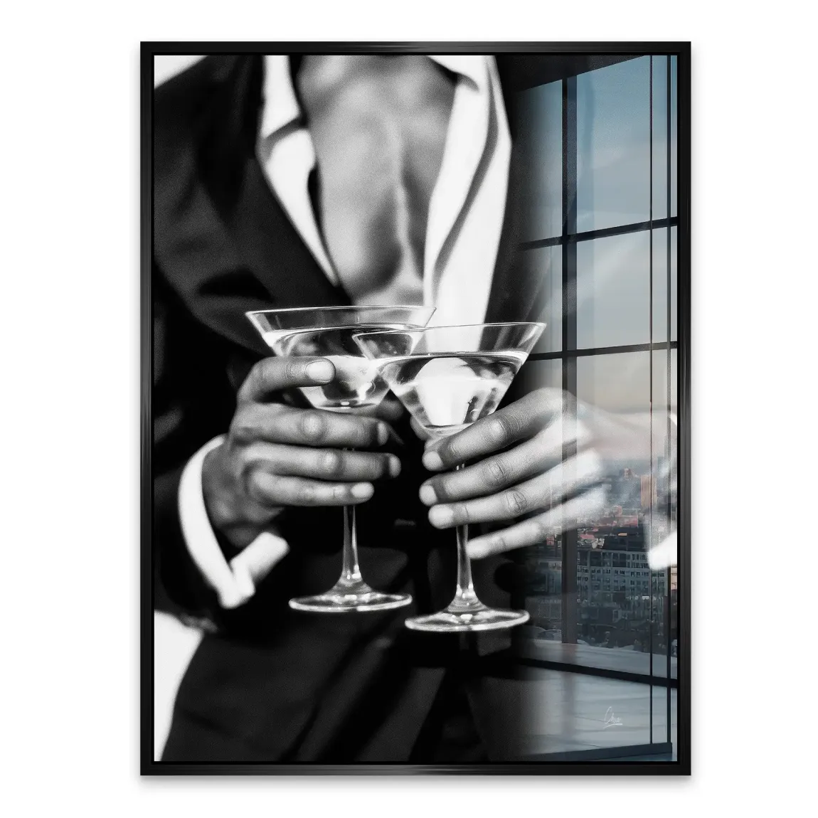Gentleman Noire Acrylglasbild