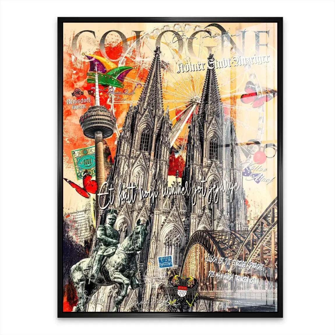 Stadt Köln Acrylglasbild INGALERIE